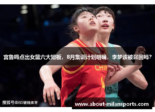宫鲁鸣点出女篮六大短板，8月集训计划明确，李梦该被召回吗？